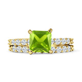 Princess Cut CZ Stackable Ring