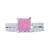 Princess Cut CZ Stackable Ring