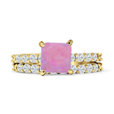 Princess Cut CZ Stackable Ring