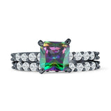 Princess Cut CZ Stackable Ring