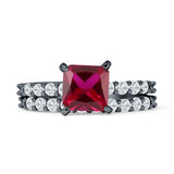 Princess Cut CZ Stackable Ring
