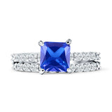 Princess Cut CZ Stackable Ring