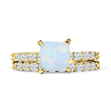 Princess Cut CZ Stackable Ring