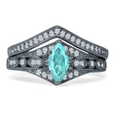Two Piece Marquise CZ Ring
