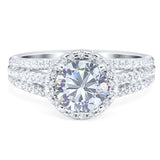 Art Deco Round Natural Stone Stackable Ring