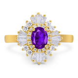Floral Art Deco Halo Ring