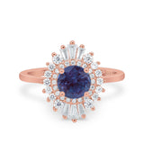 Floral Art Deco Cocktail Ring