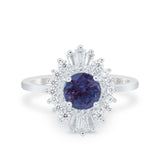 Floral Art Deco Cocktail Ring