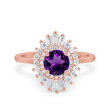 Floral Art Deco Cocktail Ring