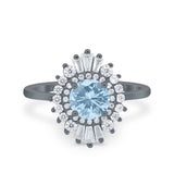 Floral Art Deco Cocktail Ring