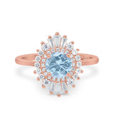 Floral Art Deco Cocktail Ring