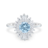 Floral Art Deco Cocktail Ring