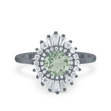 Floral Art Deco Cocktail Ring