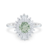 Floral Art Deco Cocktail Ring