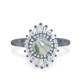 Floral Art Deco Cocktail Ring