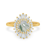 Floral Art Deco Cocktail Ring