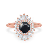 Floral Art Deco Cocktail Ring