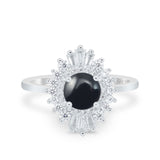 Floral Art Deco Cocktail Ring
