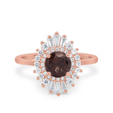 Floral Art Deco Cocktail Ring