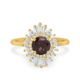 Floral Art Deco Cocktail Ring