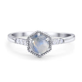 Minimalist Round Natural Stone Ring