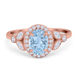 Vintage Style Oval Natural Stone Ring