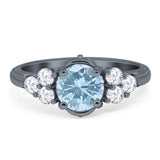 Vintage Style Round Natural Stone Filigree Ring