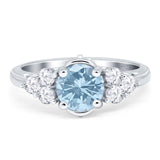 Vintage Style Round Natural Stone Filigree Ring