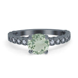 Vintage Style Round Natural Stone Ring
