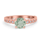 Vintage Style Round Natural Stone Ring