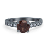 Vintage Style Round Natural Stone Ring