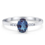Vintage Style Oval Natural Stone Ring