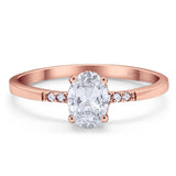 Vintage Style Oval Natural Stone Ring