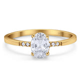 Vintage Style Oval Natural Stone Ring