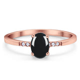 Vintage Style Oval Natural Stone Ring