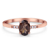 Vintage Style Oval Natural Stone Ring