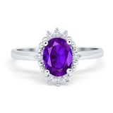 Art Deco Oval Natural Stone Beaded Ring