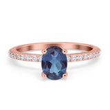Vintage Style Oval Natural Stone Ring