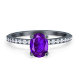 Vintage Style Oval Natural Stone Ring