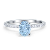 Vintage Style Oval Natural Stone Ring