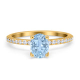 Vintage Style Oval Natural Stone Ring