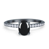 Vintage Style Oval Natural Stone Ring