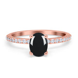 Vintage Style Oval Natural Stone Ring