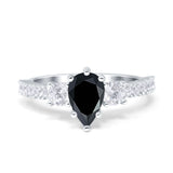 Pear Teardrop Natural Stone Trellis Ring