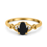 Oval Split Shank Twisted Ring