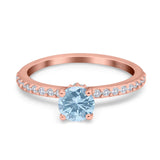 Art Deco Round Natural Stone Wedding Ring
