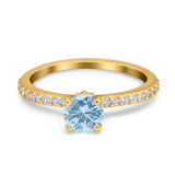 Art Deco Round Natural Stone Wedding Ring