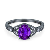 Oval Natural Stone Leaf Design Beaded Ring