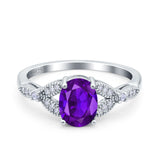 Oval Natural Stone Leaf Design Beaded Ring