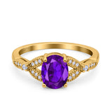 Oval Natural Stone Leaf Design Beaded Ring